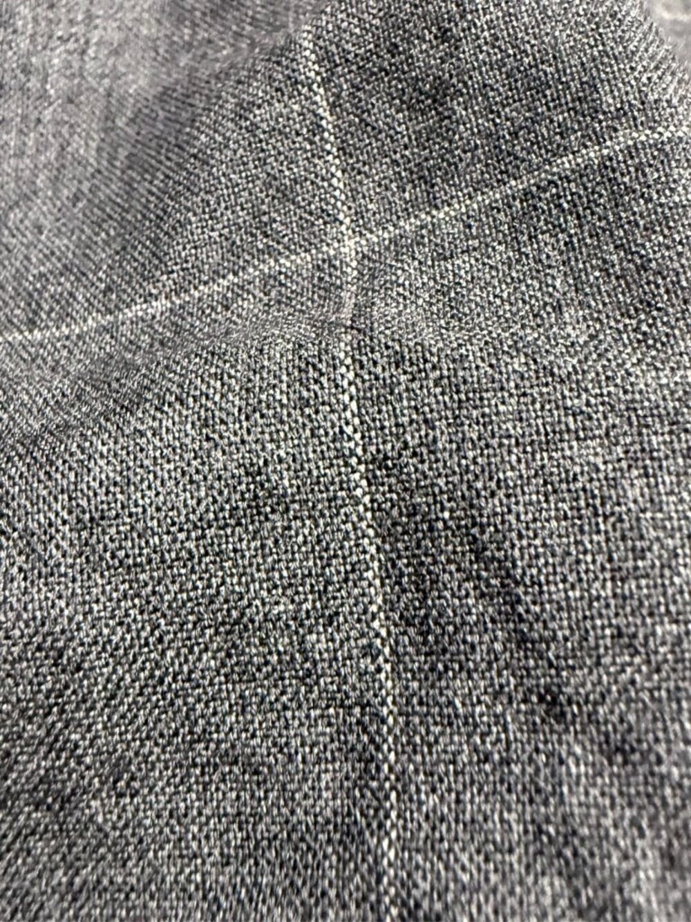 Beauty&Youth United Arrows 100% Wool Pants Windowpane Trousers Grey Medium - Picture 10 of 10